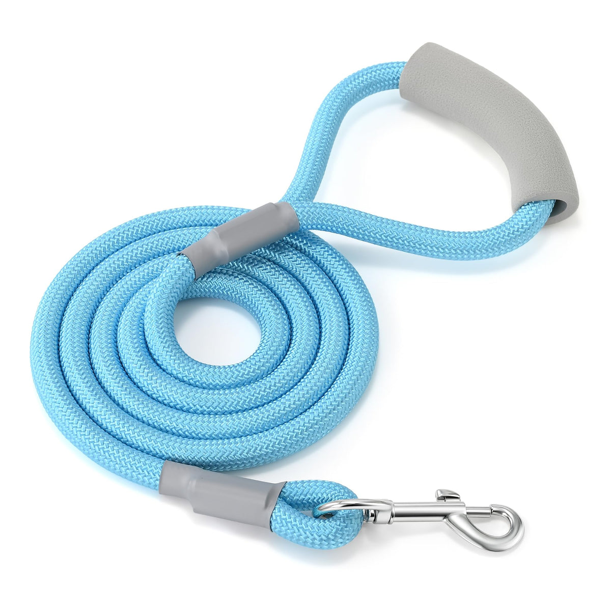 Mile High Life Dog Leash, 6FT x 1/2IN Blue, with Padded Handle