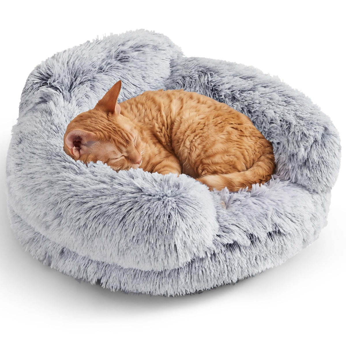 EHEYCIGA 23" Calming Donut Dog Bed for Small Dog & Cat Washable Pet Couch