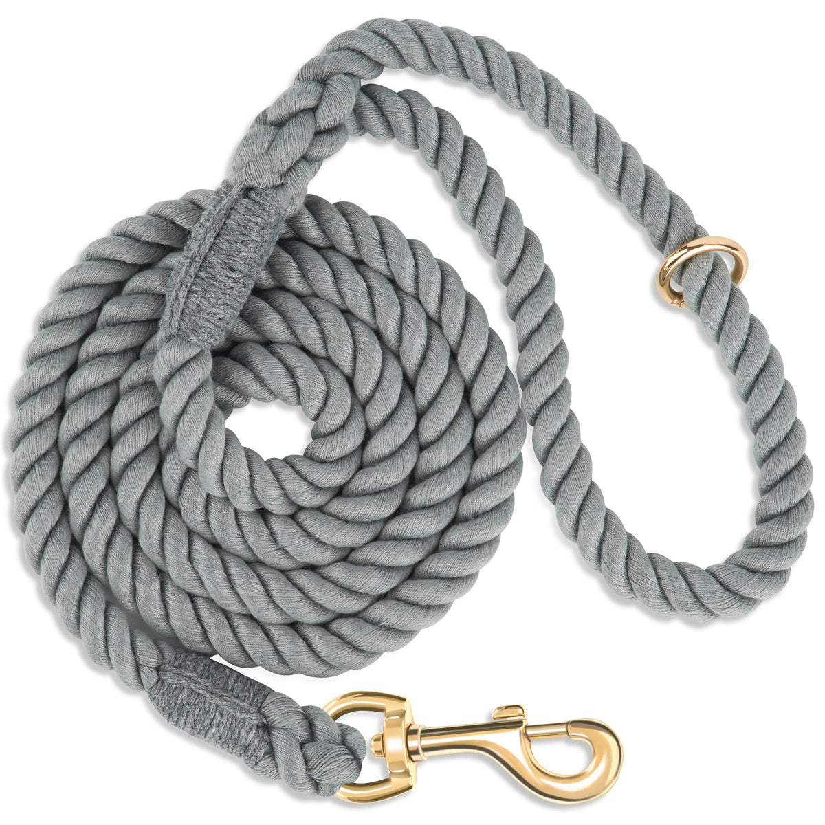 5 FT Handmade Rope Dog Leash for Small Medium and Large Dogs