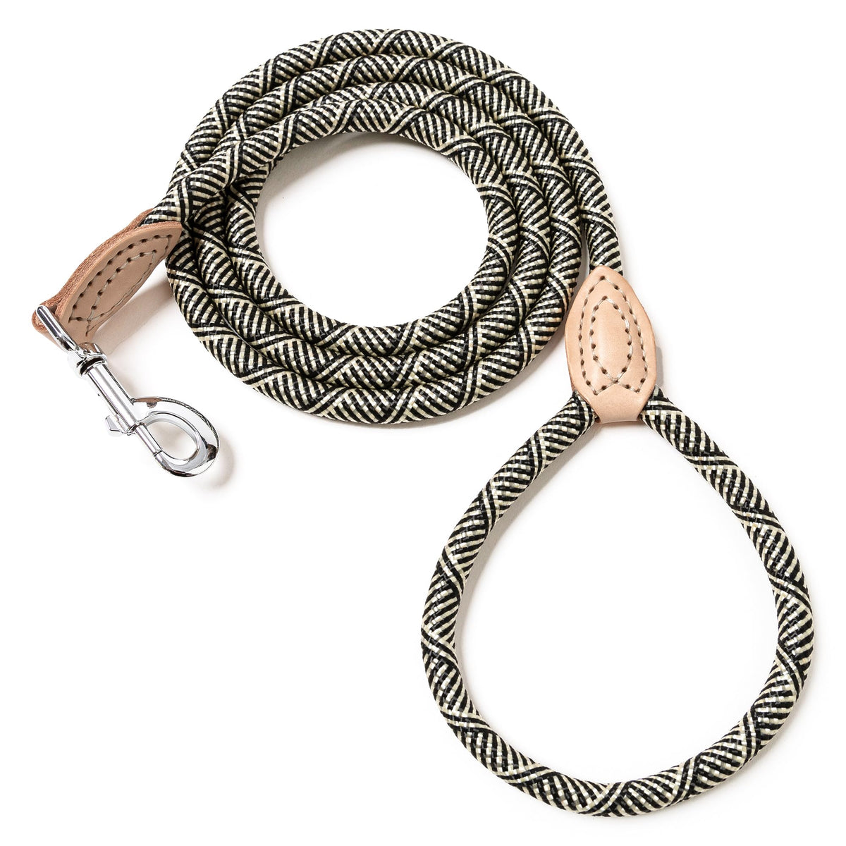 Mile High Life Dog Leash with Genuine Leather-Wrapped Ends, 4/5/6FT