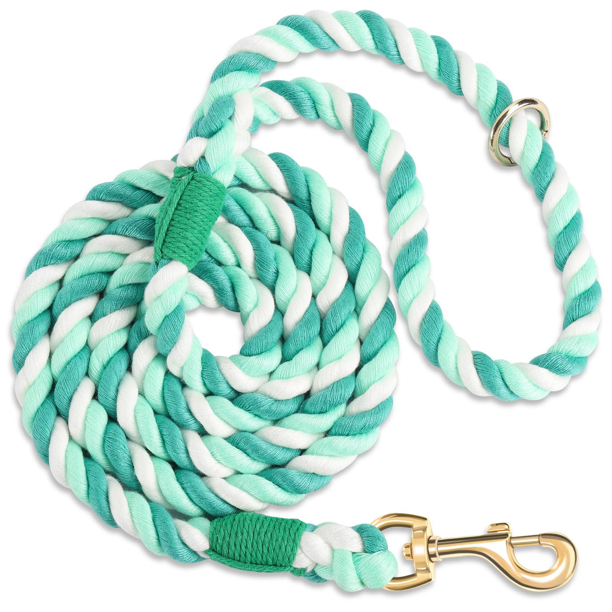 5 FT Handmade Rope Dog Leash for Small Medium and Large Dogs