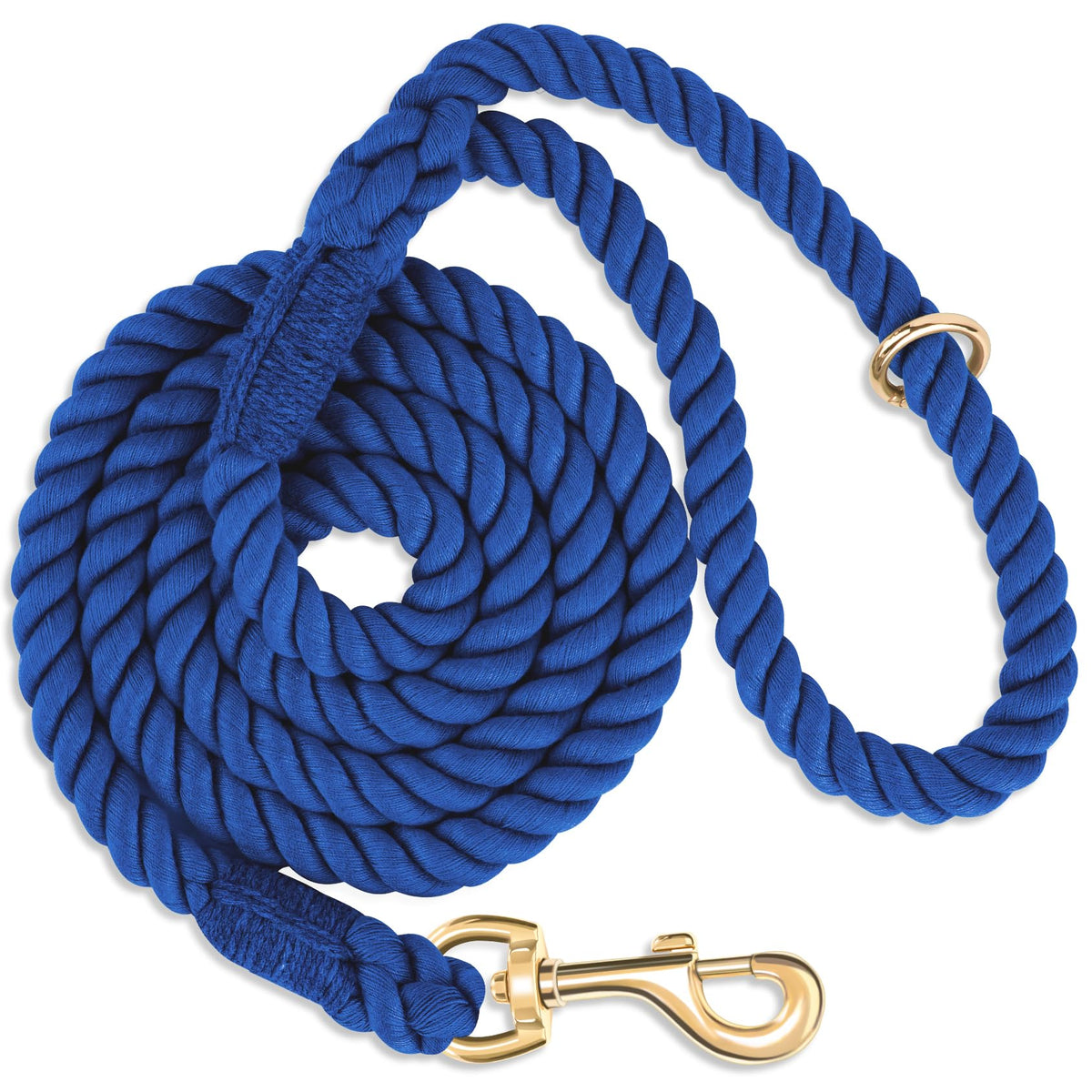 5 FT Handmade Rope Dog Leash for Small Medium and Large Dogs