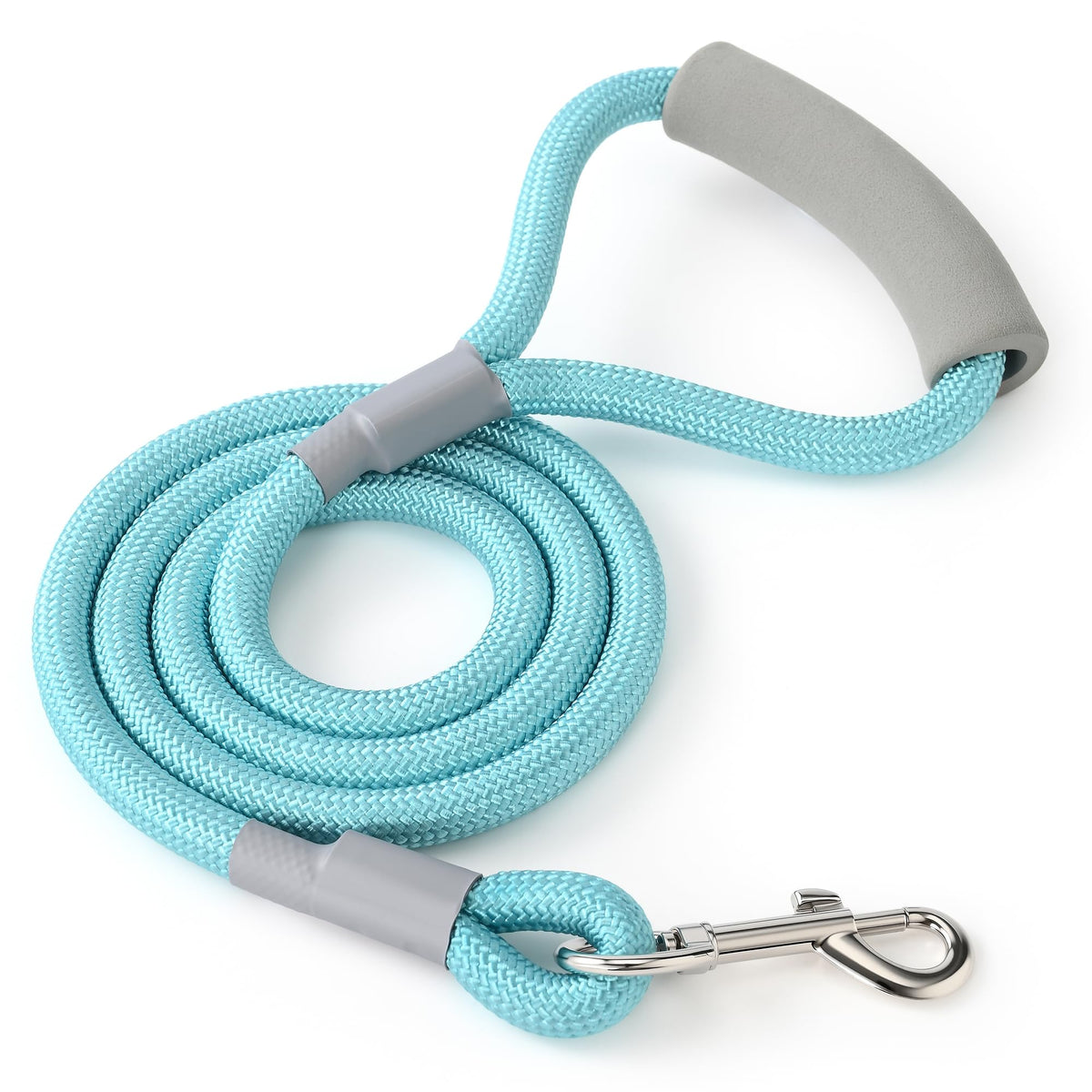 Mile High Life Dog Leash, 6FT x 1/2IN Blue, with Padded Handle