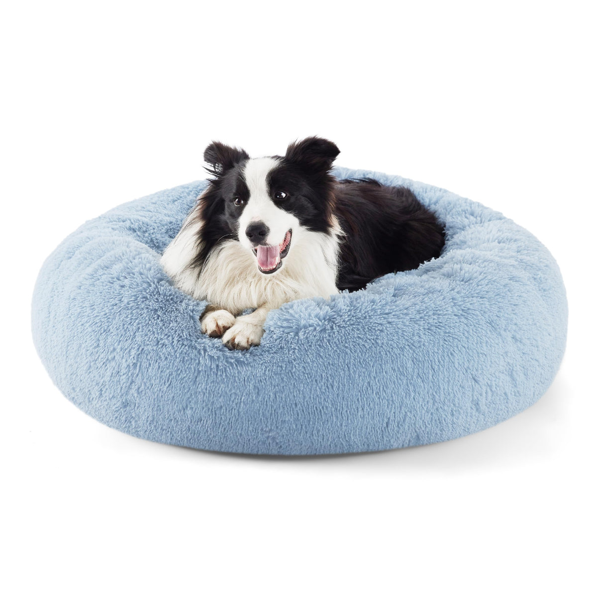 Bedsure Calming Small Dog Bed Donut Washable Cat＆Puppy Bed,23 inches Camel