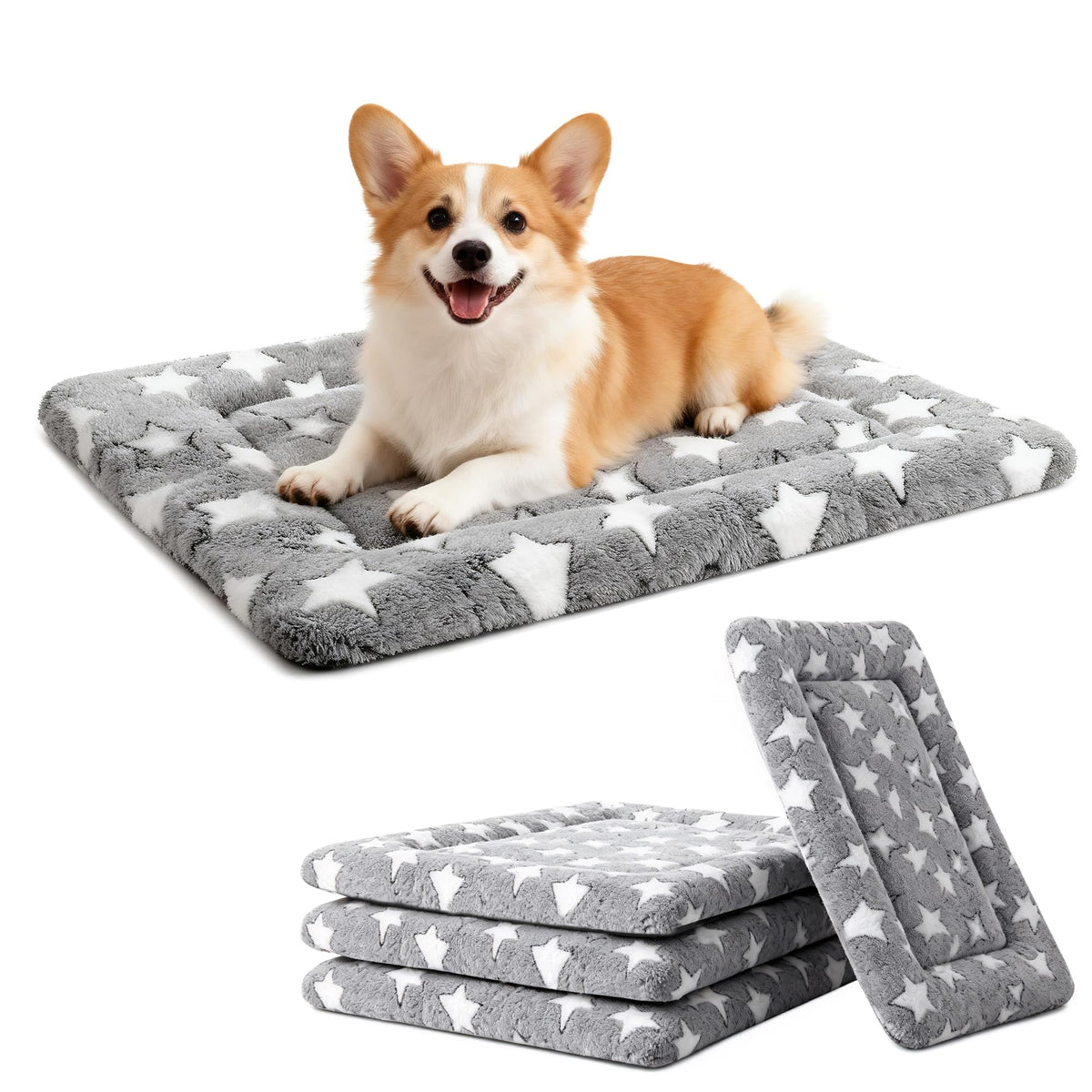 Dog Bed Mat – Soft & Comfortable Dog Kennel Pad for Crate – Durable Crate Bed & Mat for Dogs & Cats – Ideal for Crate, Kennel, and Home Use