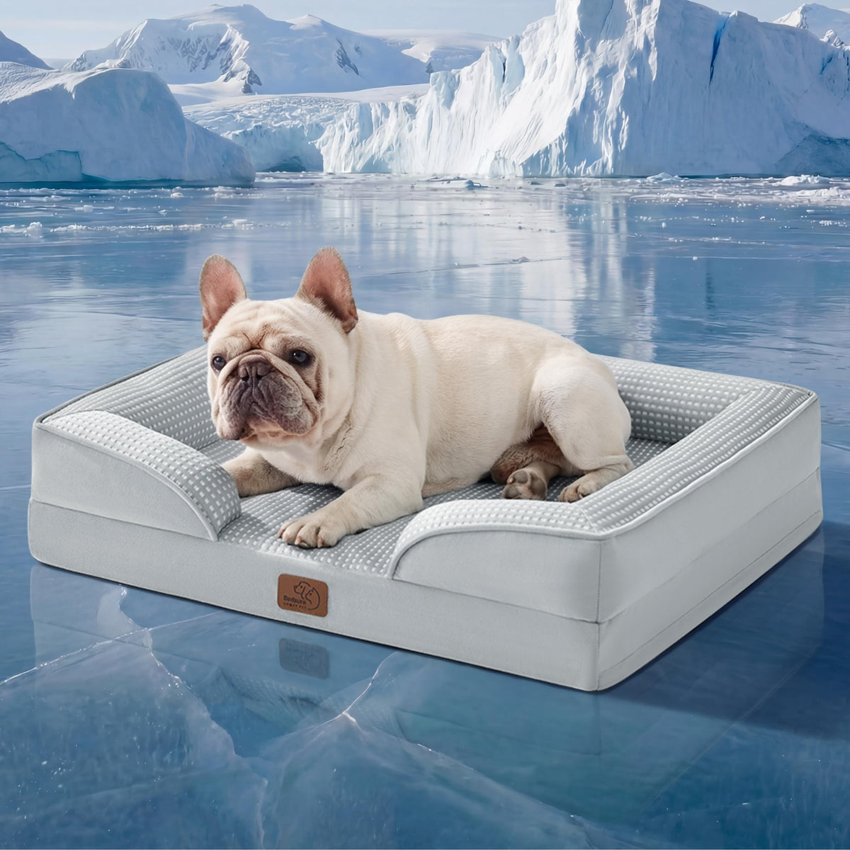 Bedsure Orthopedic Dog Bed Medium Washable Original Design, 28" Grey