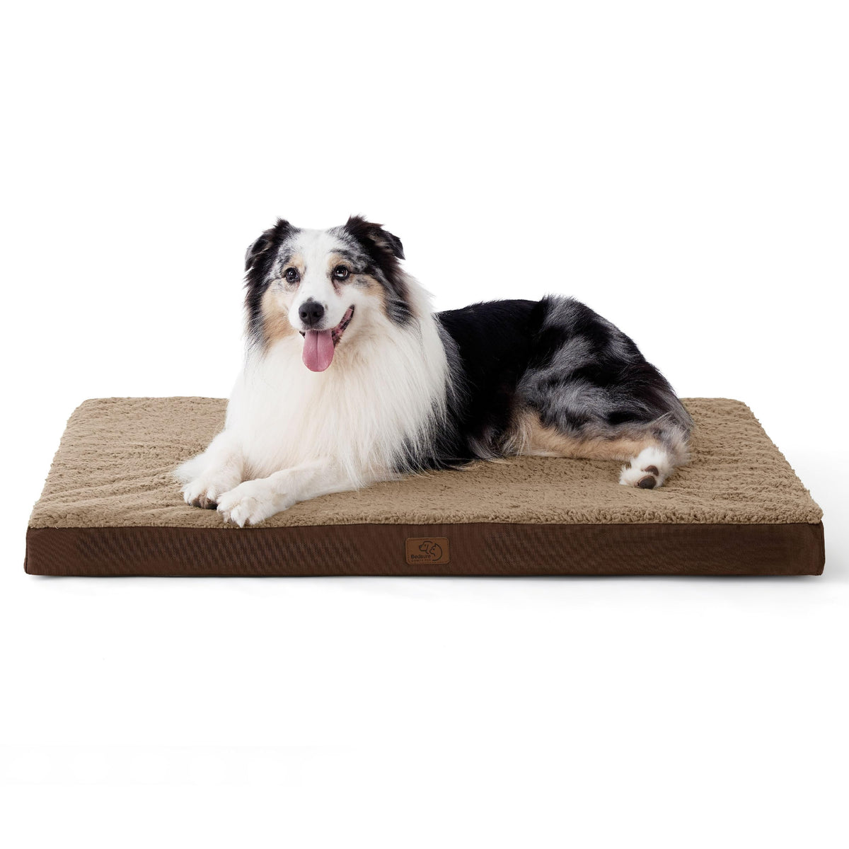 Bedsure Washable Dog Beds Large Sized Dog with Comfy Sherpa, 36x27in Grey