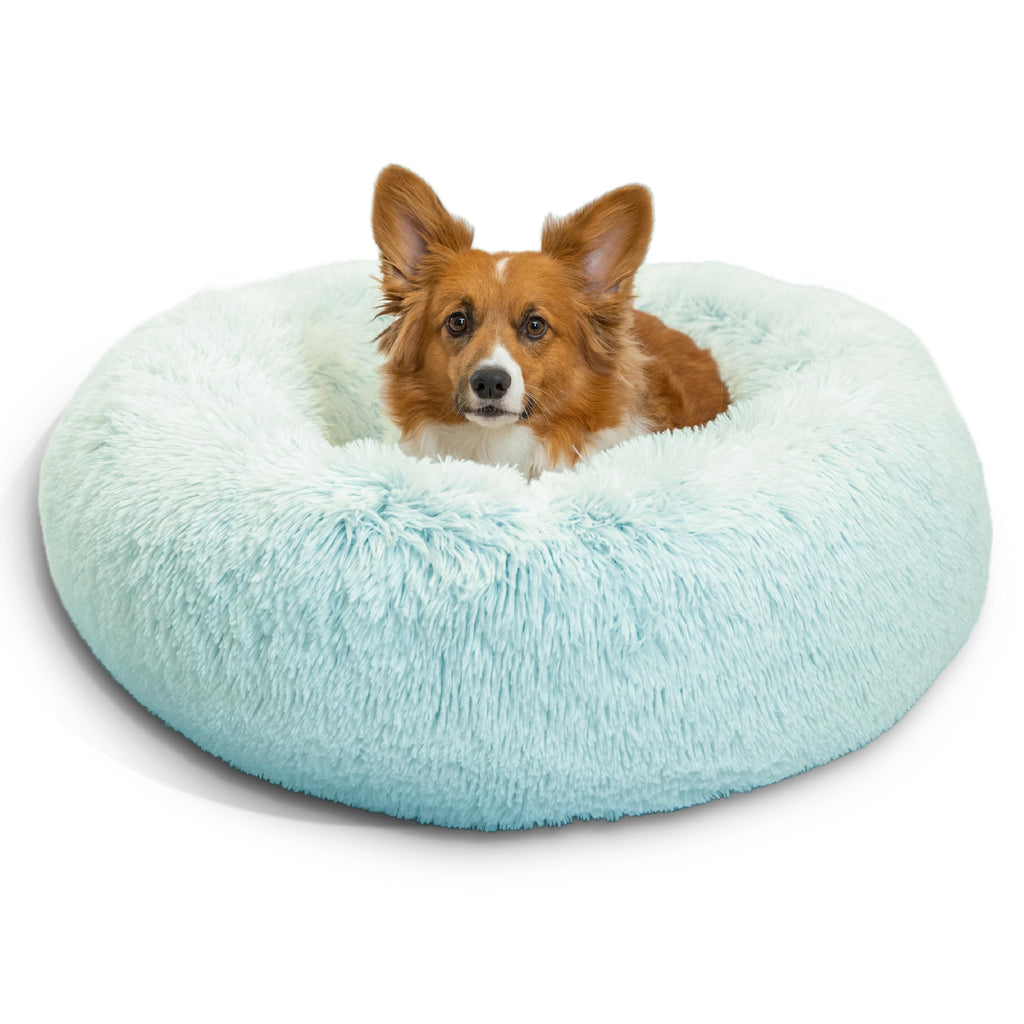 Best Friends by Sheri Original Calming Donut Dog Bed, Oyster, Small, 23"