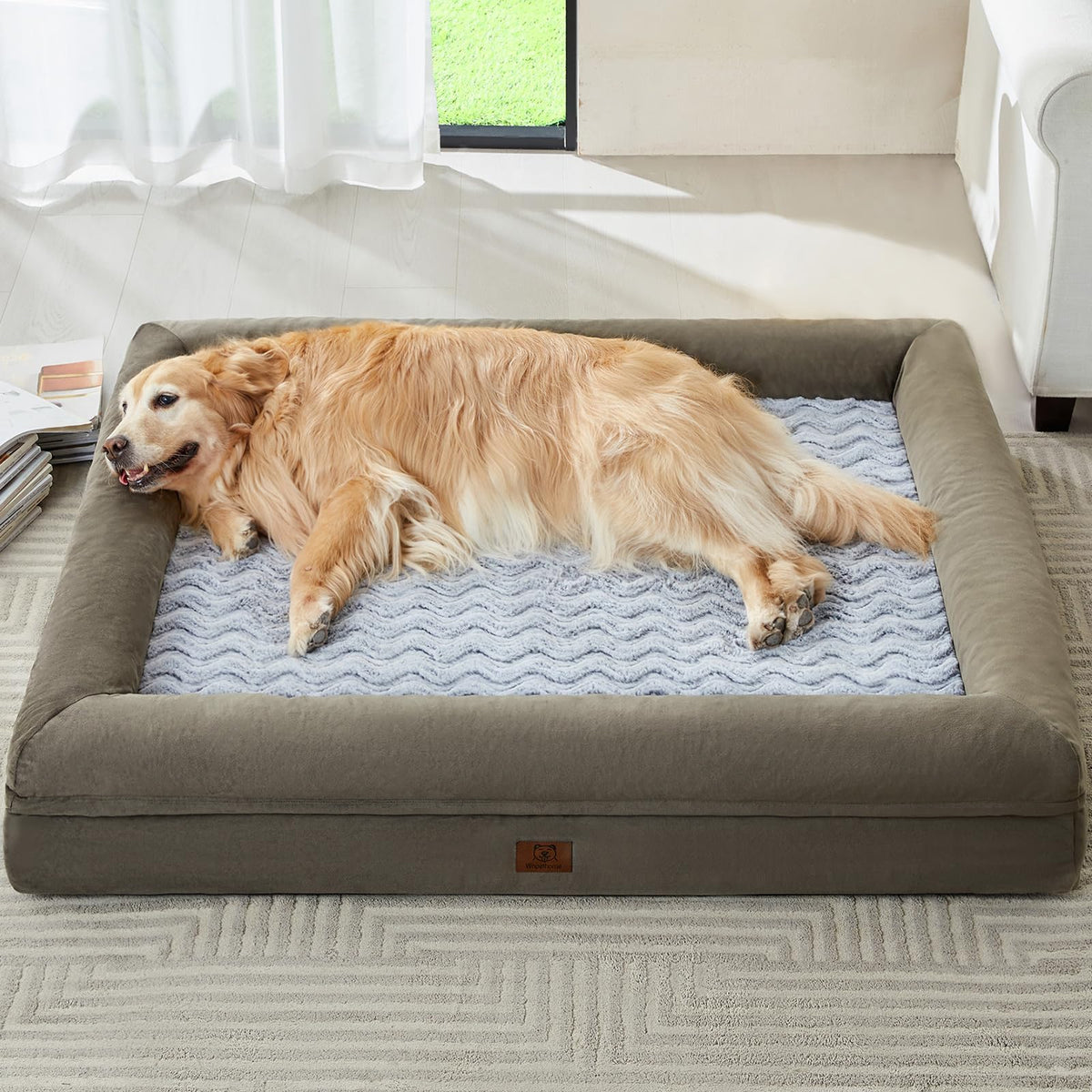 WNPETHOME XL Extra Large Orthopedic for Senior Dog Bed Comfy Sleeping