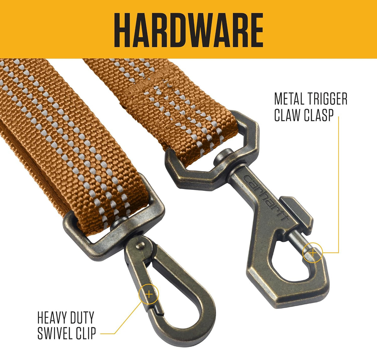 Carhartt Shock Absorbing Dog Leash Carhartt Brown