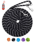 Long Dog Leash for Training 10FT/16FT/20FT/30FT/50FT/100FT, Reflective Tie Out, Heavy Duty Dog Lead for Large, Medium & Small Dogs - Outside Walking, Playing, Camping, Yard
