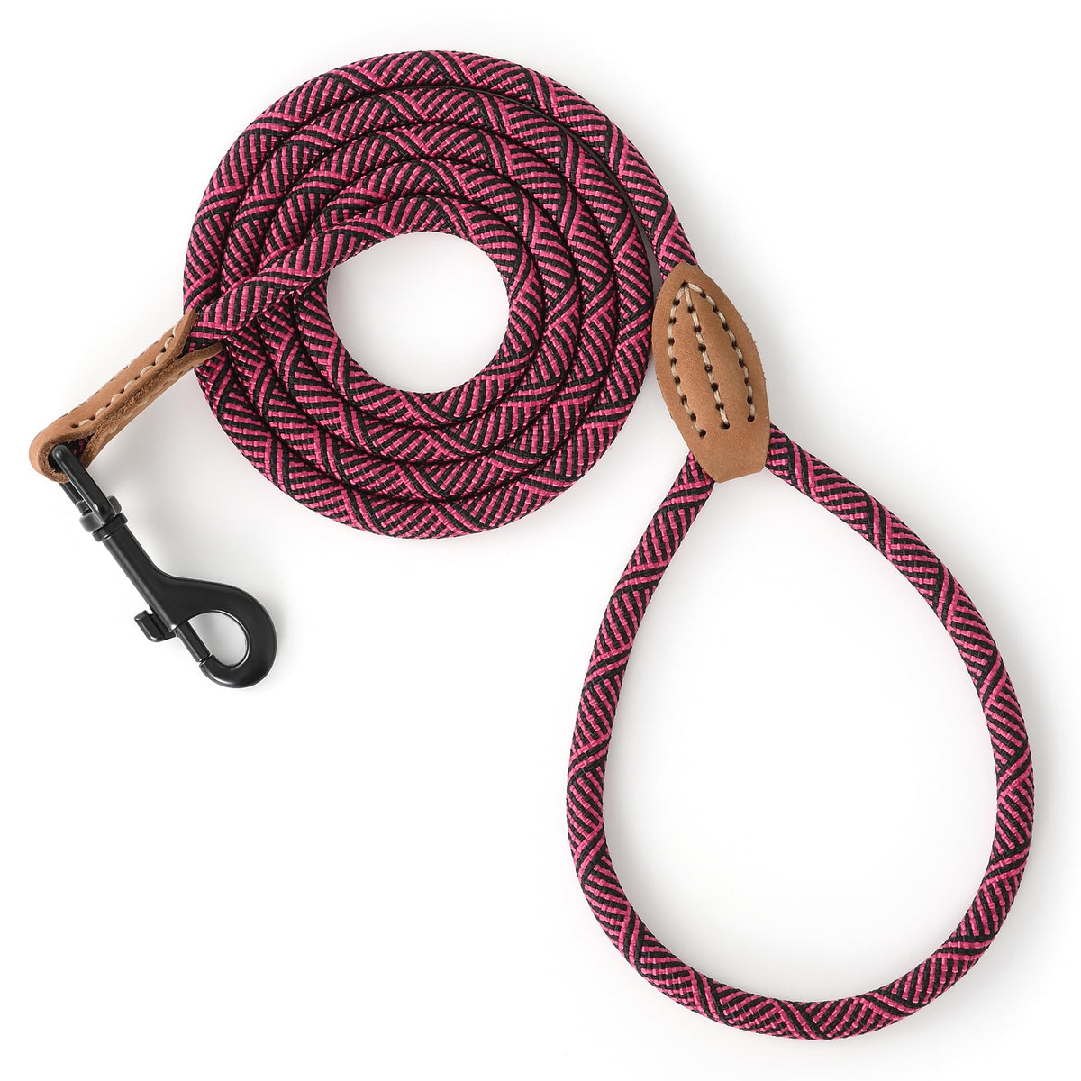 Mile High Life Dog Leash with Genuine Leather-Wrapped Ends, 4/5/6FT