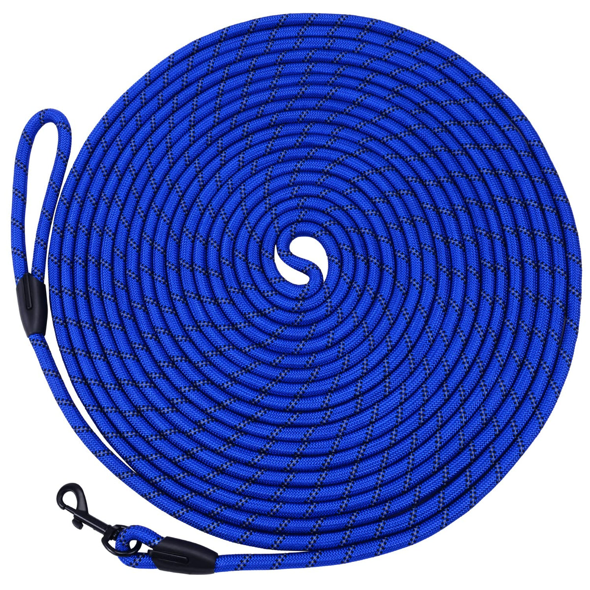Hi Kiss Dog/Puppy Obedience Recall Agility Lead - 15ft 20ft 30ft 50ft 100ft Leash - Great for Training, Play, Camping, or Backyard - Orange 20ft