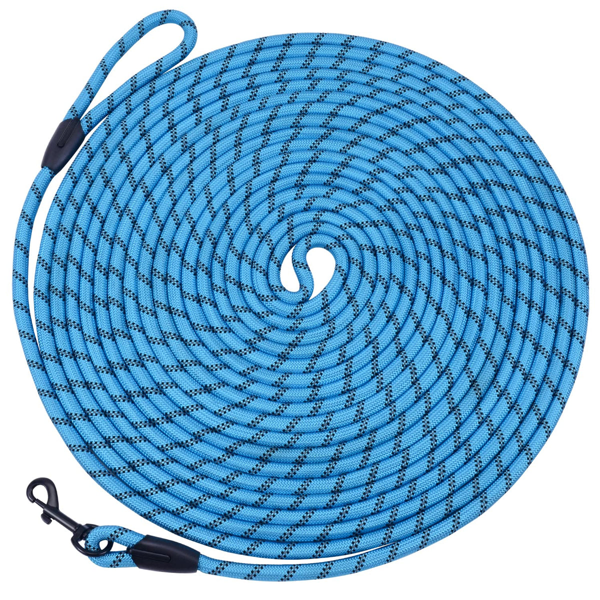 Hi Kiss Dog/Puppy Obedience Recall Agility Lead - 15ft 20ft 30ft 50ft 100ft Leash - Great for Training, Play, Camping, or Backyard - Orange 20ft